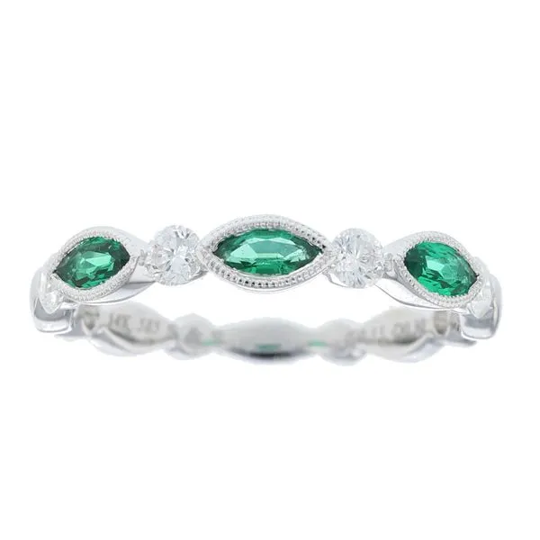 Emerald & Diamond Stacking Band similar item image