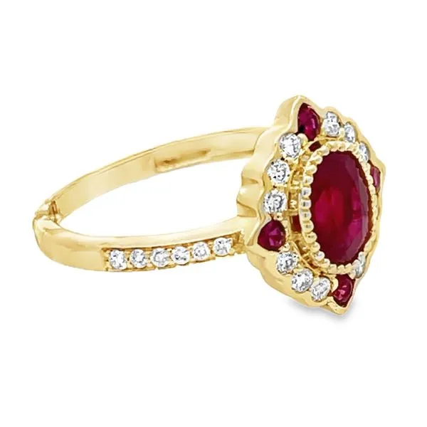 Ruby & Diamond Ring Image 2 Miner's Den Jewelers Royal Oak, MI