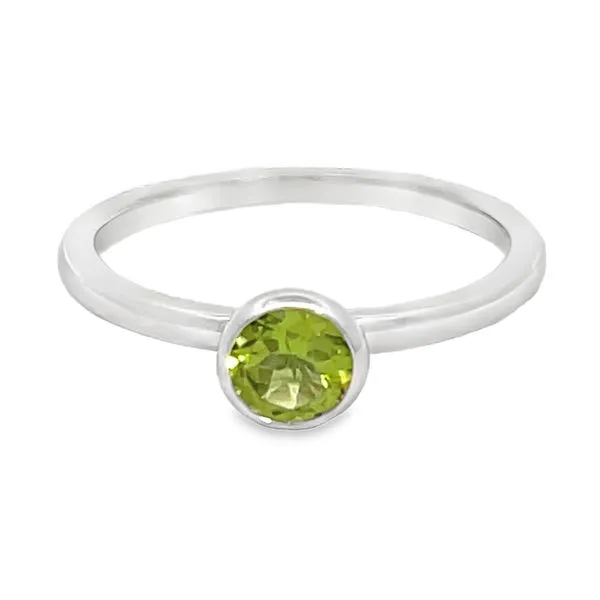 Peridot Bezel Ring Miner's Den Jewelers Royal Oak, MI