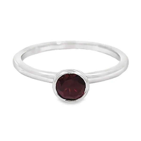 Garnet Bezel Ring Miner's Den Jewelers Royal Oak, MI