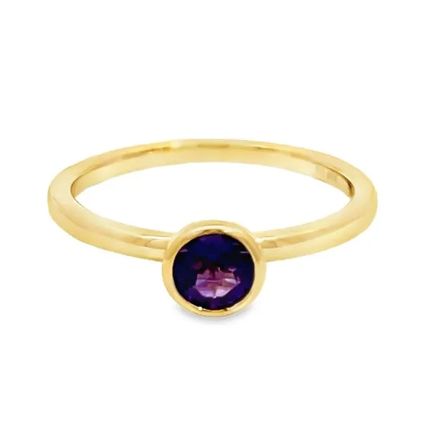 Amethyst Bezel Ring Miner's Den Jewelers Royal Oak, MI