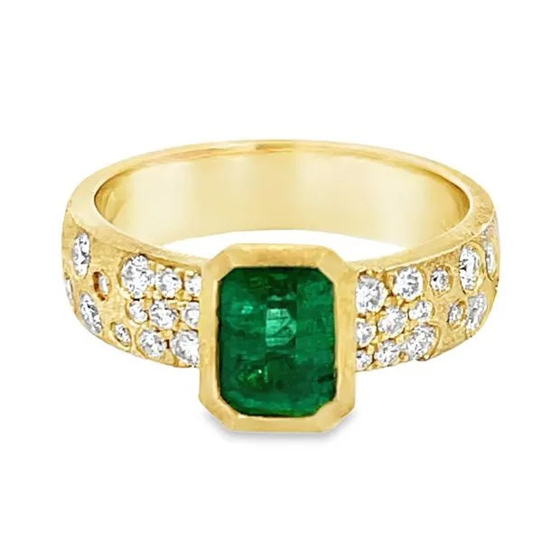 18K Emerald & Diamond Ring similar item image