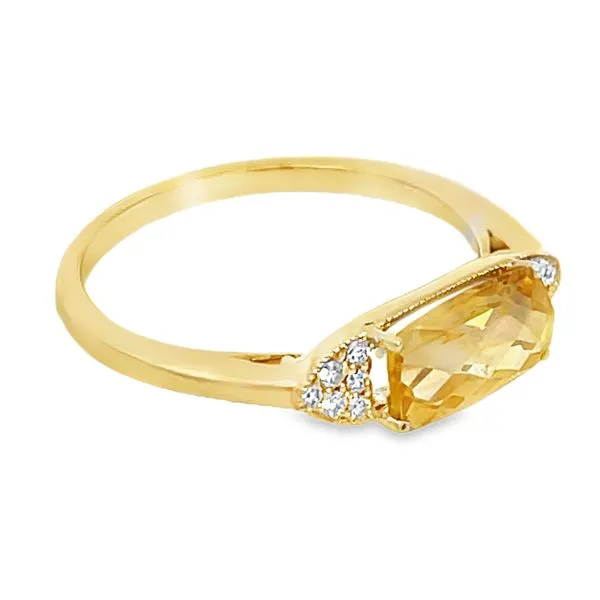 Citrine & Diamond Ring Image 2 Miner's Den Jewelers Royal Oak, MI