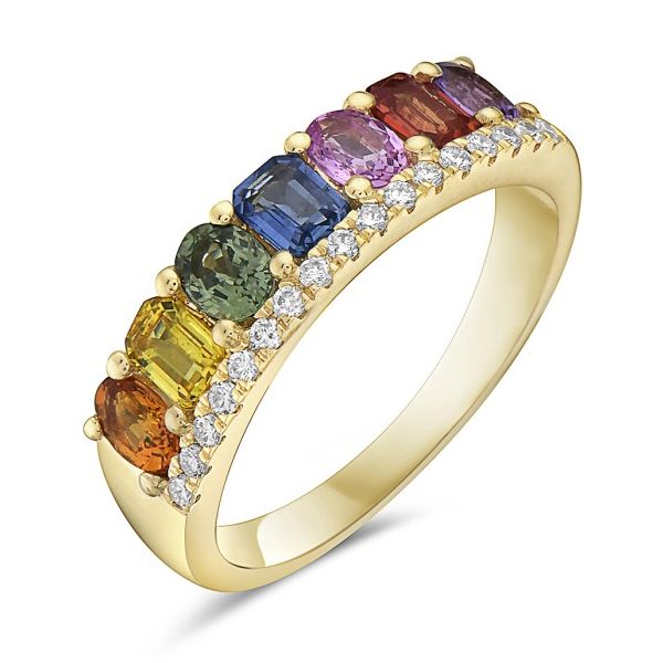 Rainbow Sapphire Ring Miner's Den Jewelers Royal Oak, MI
