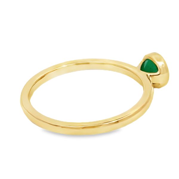 Emerald Bezel Ring Image 2 Miner's Den Jewelers Royal Oak, MI