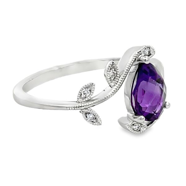 Amethyst & Diamond Ring Image 2 Miner's Den Jewelers Royal Oak, MI