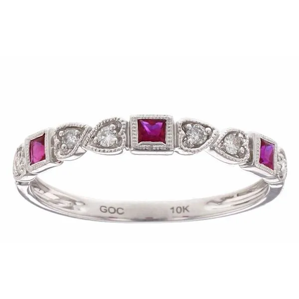 White 10 Karat Stackable Ring similar item image