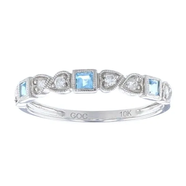 White 10 Karat Stackable Ring similar item image