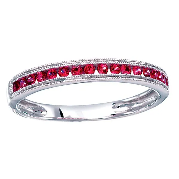 White 10 Karat Modern Stackable Ring similar item image