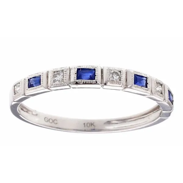 10K White Modern Stackable Ring Miner's Den Jewelers Royal Oak, MI