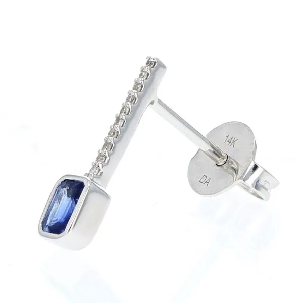 Sapphire & Diamond Drop Earrings
