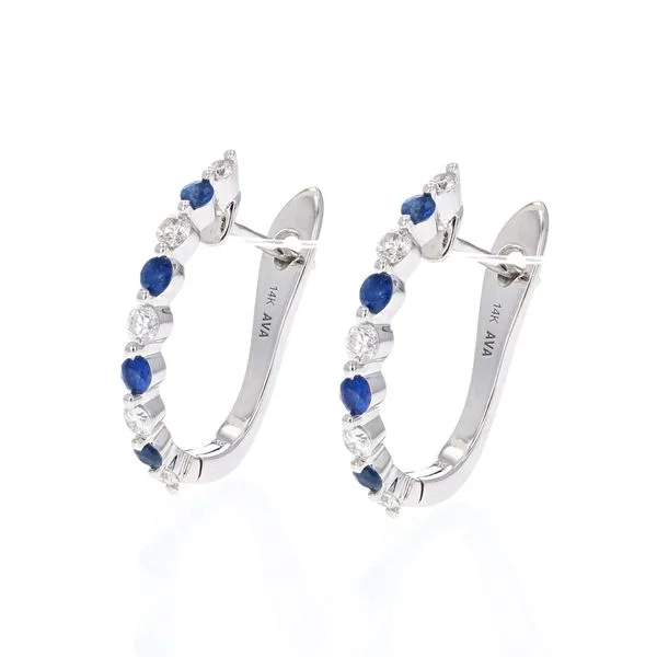 Sapphire & Diamond Earrings