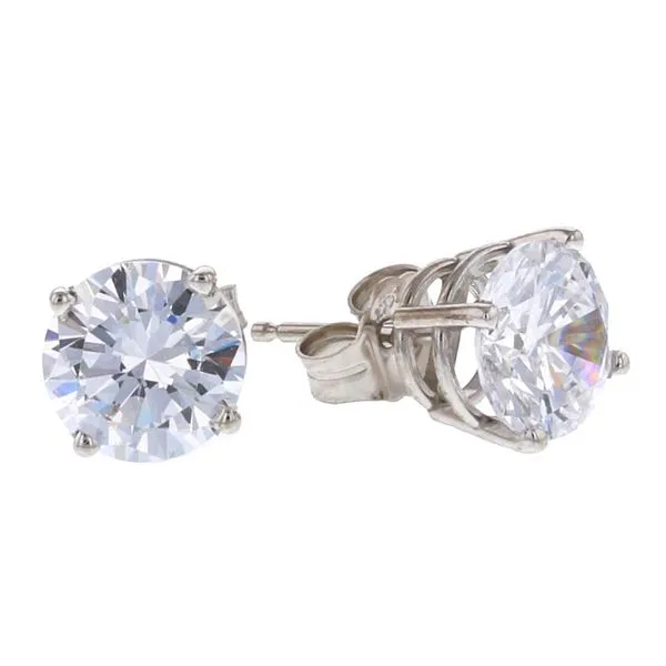 4mm CZ Stud Earrings Miner's Den Jewelers Royal Oak, MI