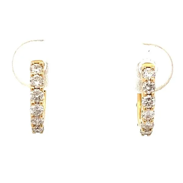 Emerald & Diamond Reversible Huggie Earrings