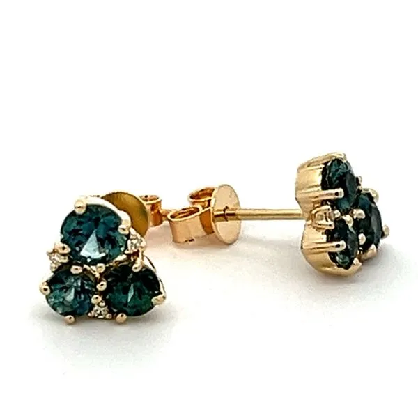 Montana Sapphire & Diamond Cluster Earrings similar item image