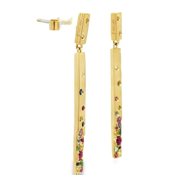 Colored Gemstone Earrings Image 2 Miner's Den Jewelers Royal Oak, MI