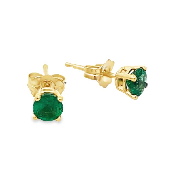 4mm Emeral Stud Earrings Miner's Den Jewelers Royal Oak, MI
