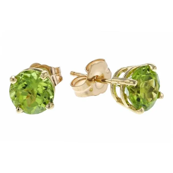 7mm Peridot Stud Earrings Miner's Den Jewelers Royal Oak, MI