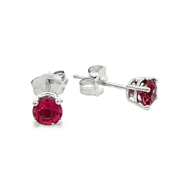 4mm Pink Tourmaline Stud Earrings Miner's Den Jewelers Royal Oak, MI