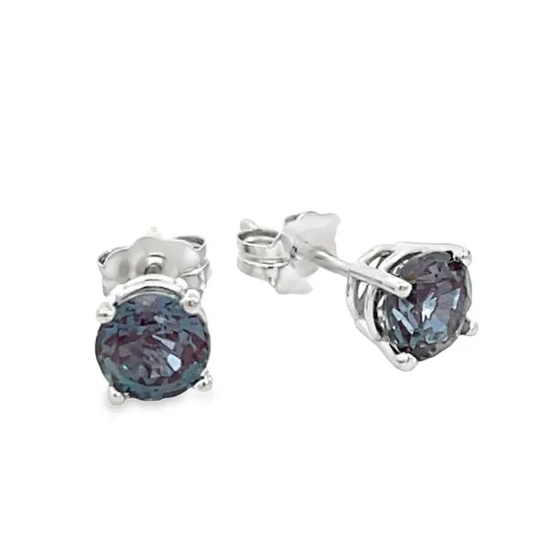 5mm Created Alexandrite Stud Earrings Miner's Den Jewelers Royal Oak, MI