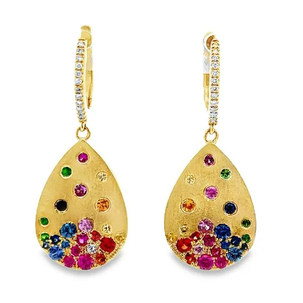 Colored Gemstone Earrings