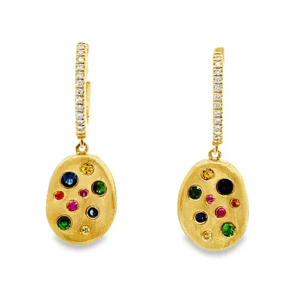 Colored Gemstone Earrings