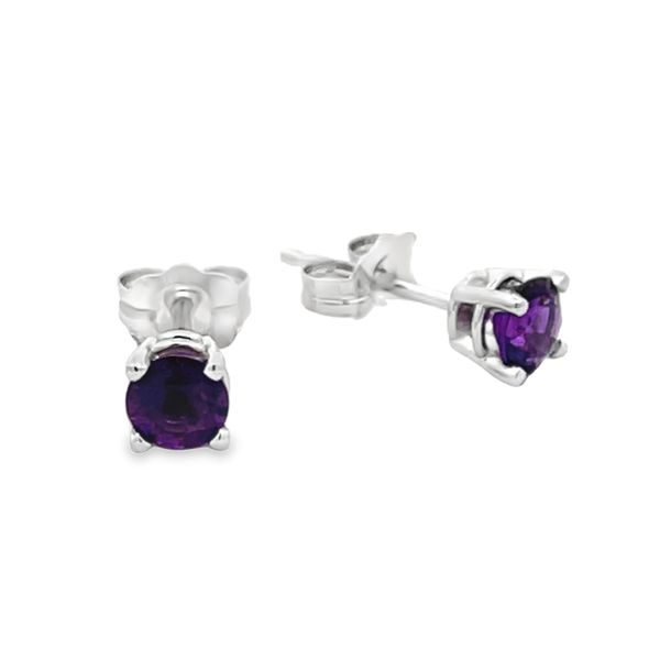 4mm Amethyst Stud Earrings Miner's Den Jewelers Royal Oak, MI