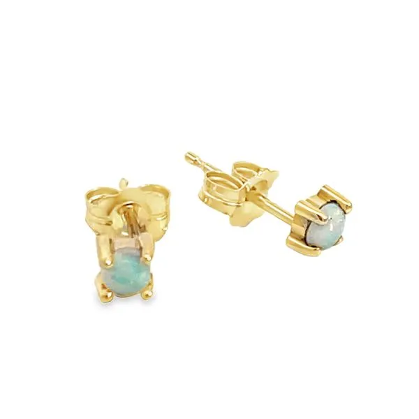 3mm Opal Stud Earrings Miner's Den Jewelers Royal Oak, MI