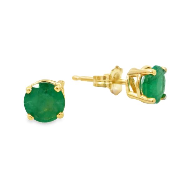 Emerald Stud Earrings Miner's Den Jewelers Royal Oak, MI