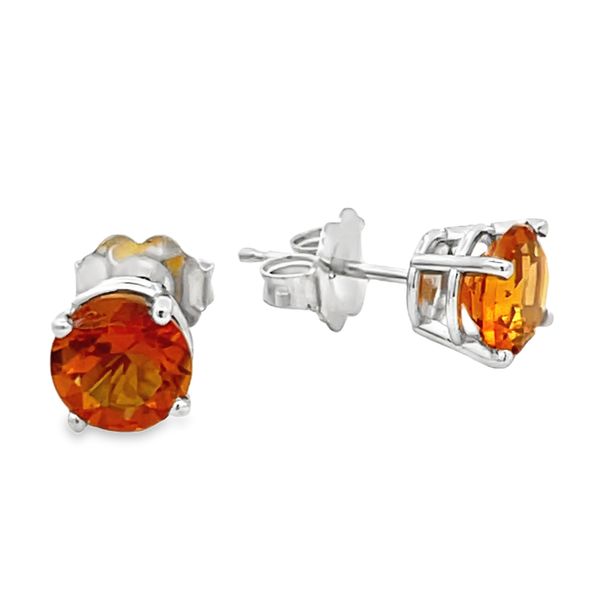 6mm Citrine Stud Earrings Miner's Den Jewelers Royal Oak, MI