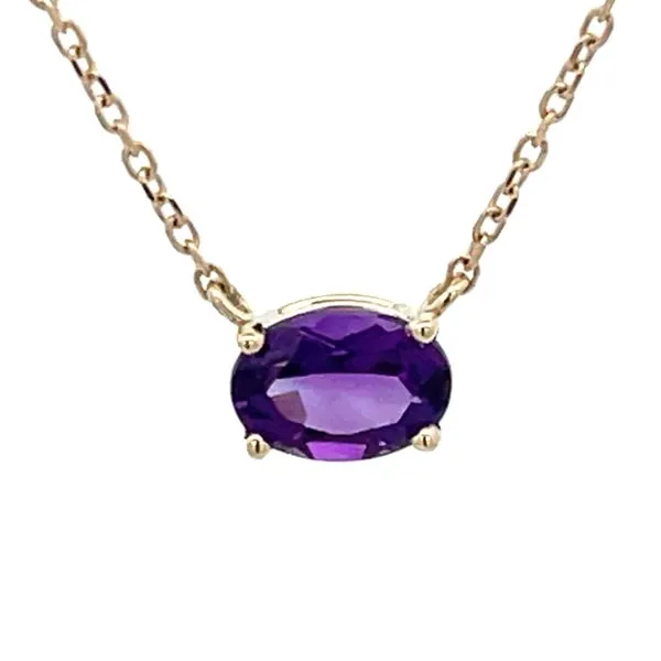 Amethyst Station Necklace Miner's Den Jewelers Royal Oak, MI