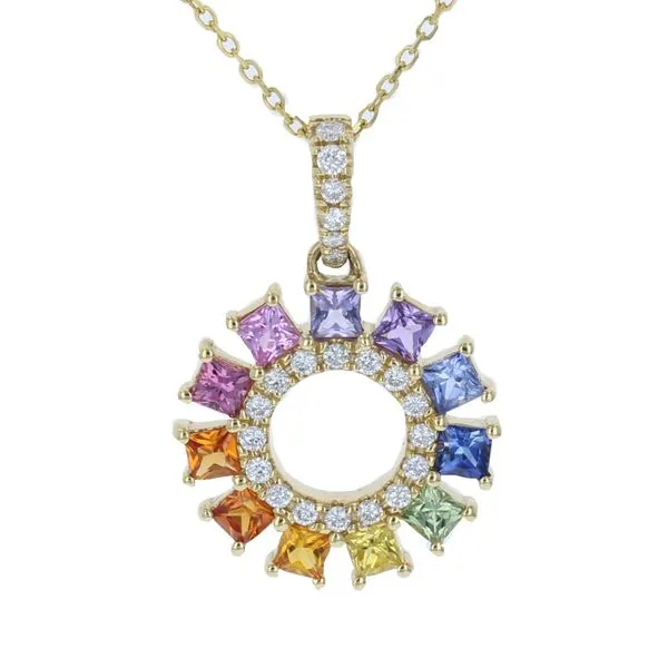 Colored Gemstone Pendant Image 2 Miner's Den Jewelers Royal Oak, MI