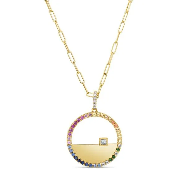 Colored Gemstone Pendant