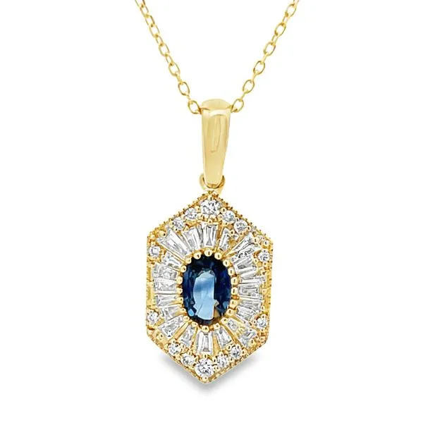 Sapphire & Diamond Pendant similar item image