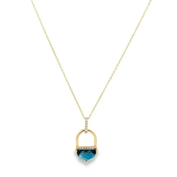 Colored Gemstone Pendant Image 2 Miner's Den Jewelers Royal Oak, MI