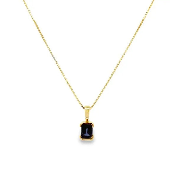 8.00x6.00mm Emerald Cut Created Alexandrite Pendant