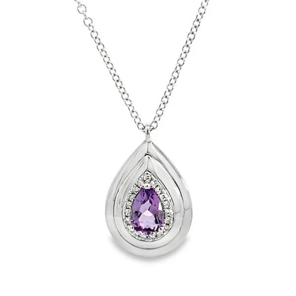 Contemporary Amethyst Pendant
