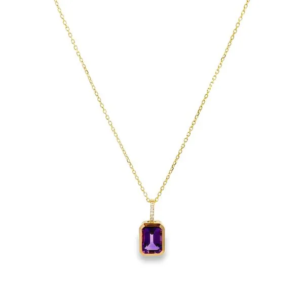 Contemporary Amethyst Pendant