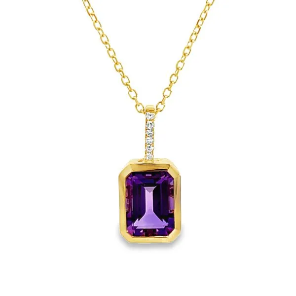 Contemporary Amethyst Pendant