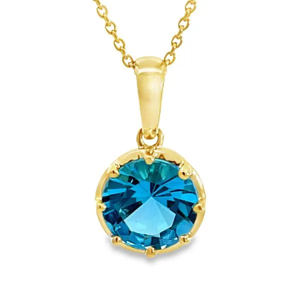 Blue Topaz Pendant
