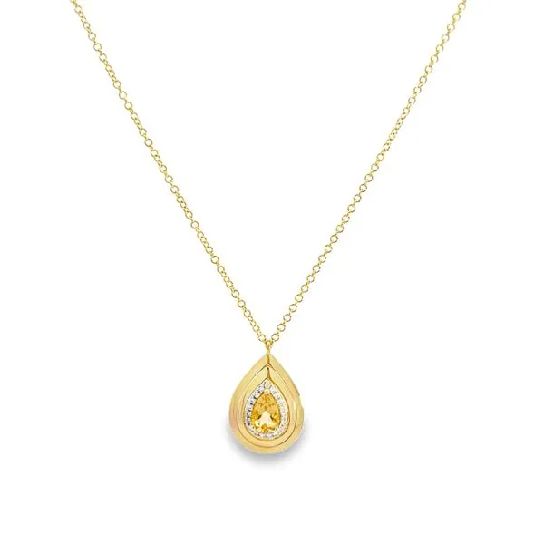 Contemporary Citrine Pendant