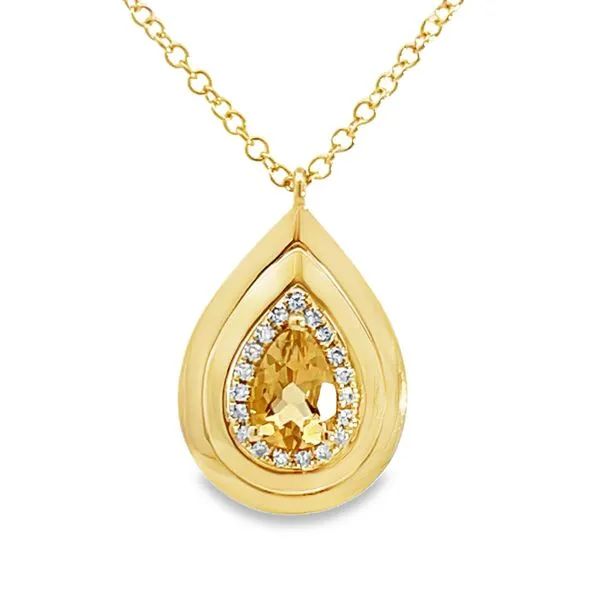 Contemporary Citrine Pendant