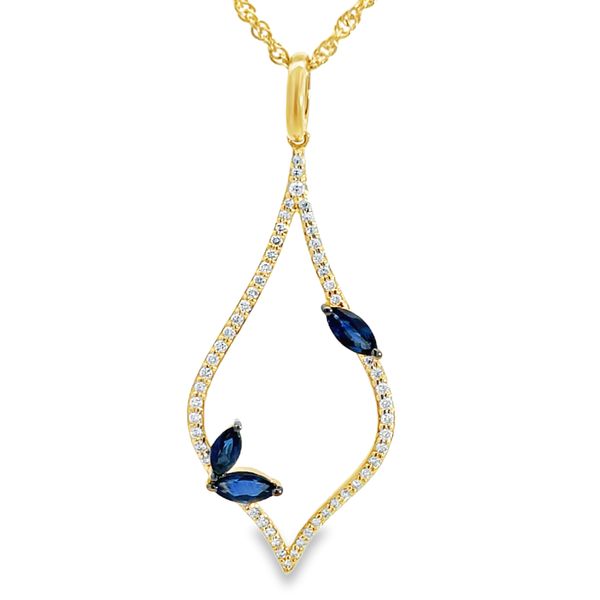 Sapphire & Diamond Pendant Miner's Den Jewelers Royal Oak, MI