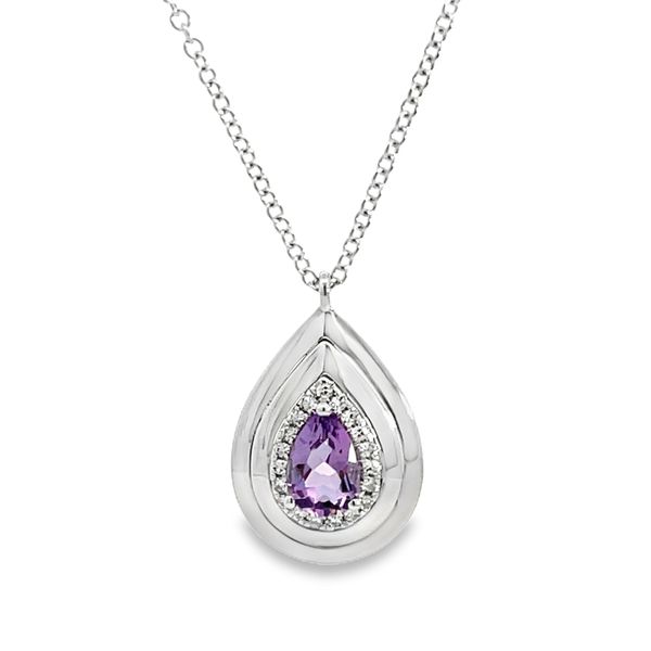 Amethyst & Diamond Pendant Miner's Den Jewelers Royal Oak, MI