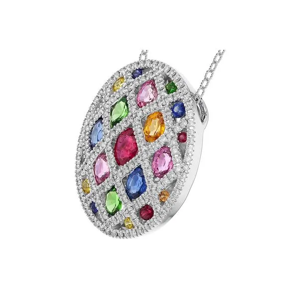 Colored Gemstone Pendant Image 2 Miner's Den Jewelers Royal Oak, MI