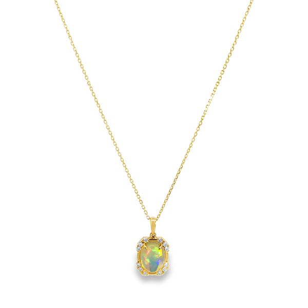 Cabochon Opal Pendant Image 2 Miner's Den Jewelers Royal Oak, MI