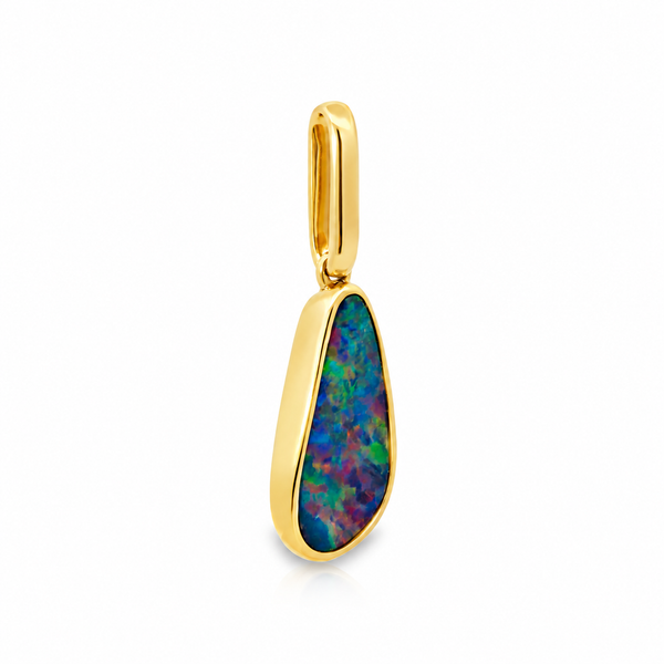 Freeform Australian Opal Pendant Miner's Den Jewelers Royal Oak, MI