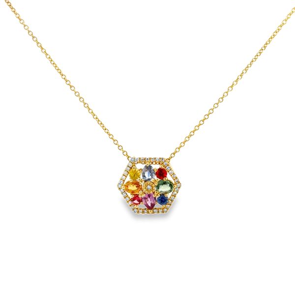 Colored Gemstone Pendant Image 2 Miner's Den Jewelers Royal Oak, MI