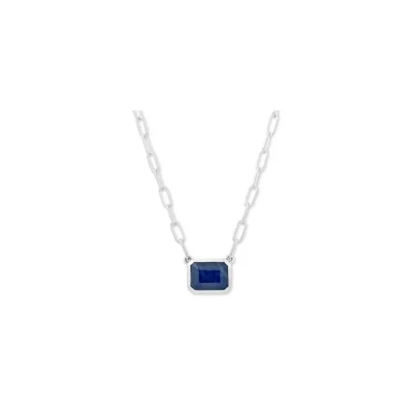 Sterling Silver Sapphire Necklace Miner's Den Jewelers Royal Oak, MI