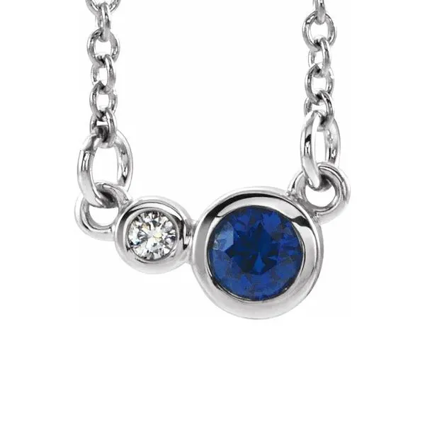 Sapphire & Diamond Necklace